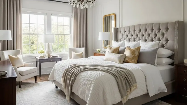 Elegant bedroom designs featuring timeless sophistication and refined décor.