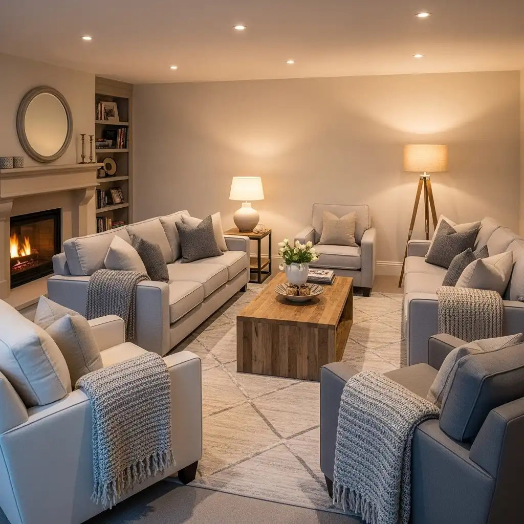 23 Cozy Living Room Ideas for a Warm Home Vibe 8 Comfortable Seating Layout