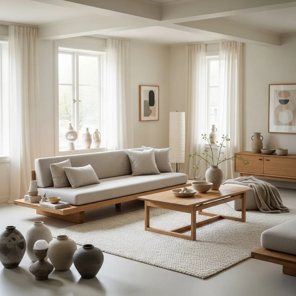 25 Japandi Living Room Ideas for Minimalist Comfort 4 Minimalist Furniture Layout living room idea