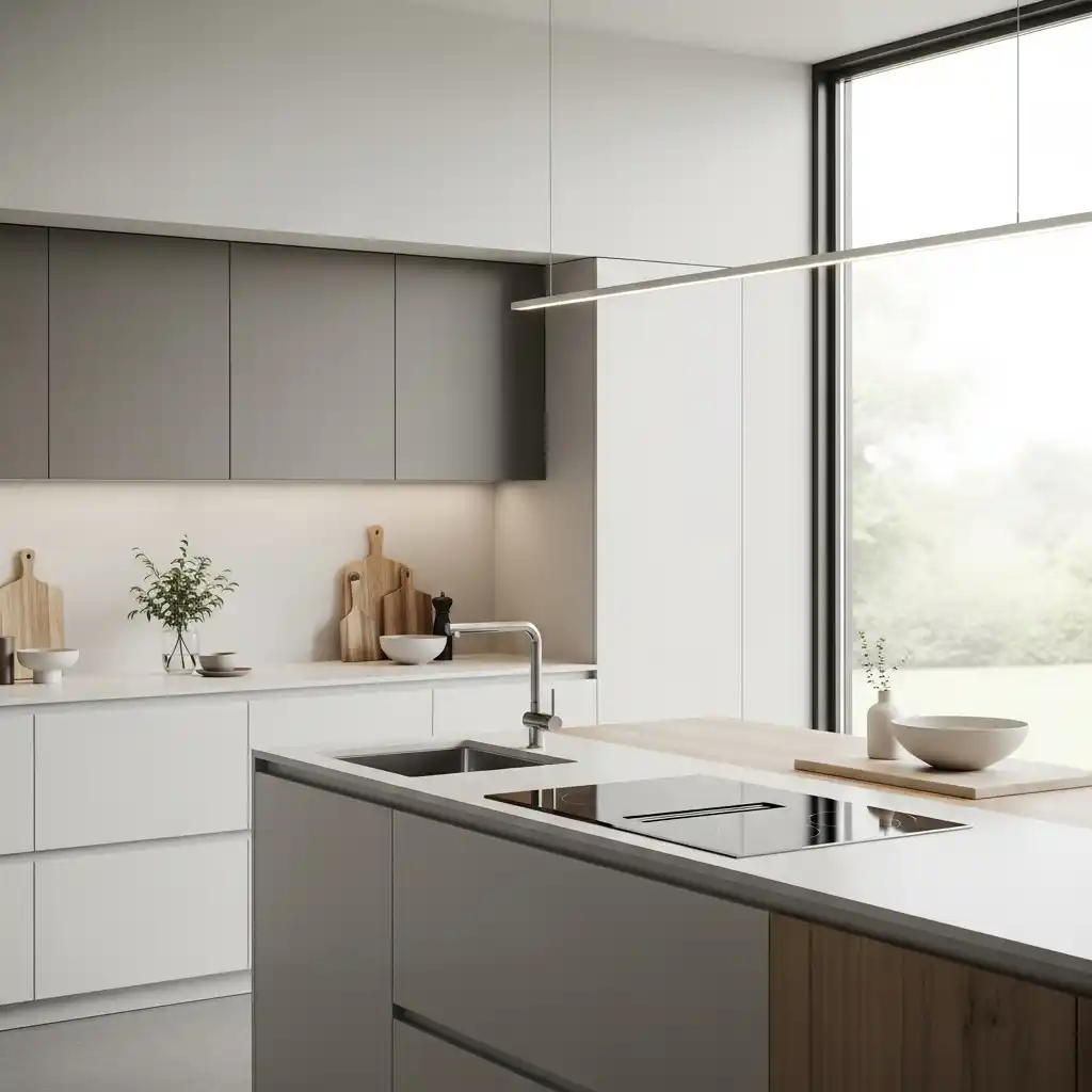 22 Kitchen Layout Ideas to Improve Space Flow 11 Minimalist Kitchen Layout