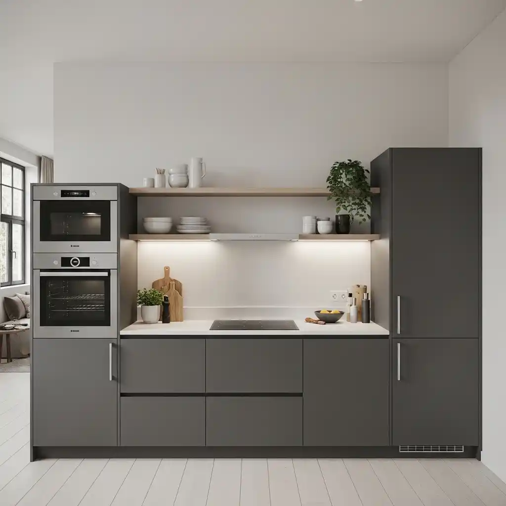 22 Kitchen Layout Ideas to Improve Space Flow 7 One Wall Kitchen Layout