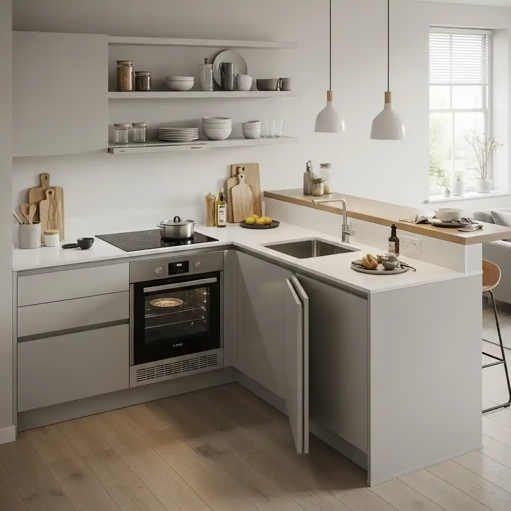 22 Kitchen Layout Ideas to Improve Space Flow 6 Peninsula Kitchen Layout