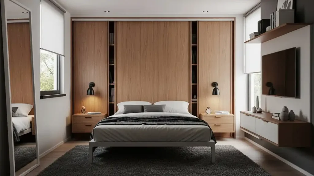 Sliding Door Storage Layout