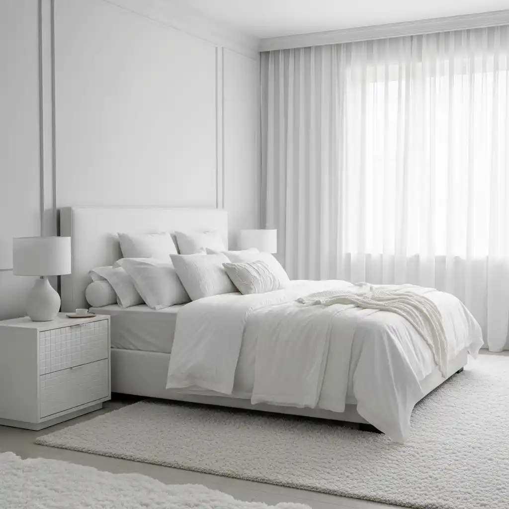 Soft White Elegant Bedroom