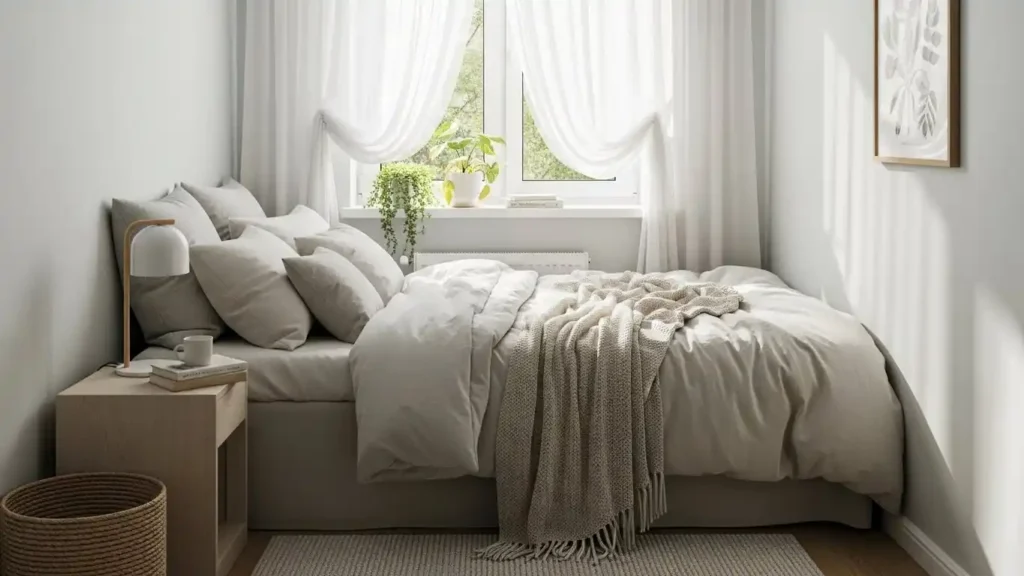 Under Window Bed Layout