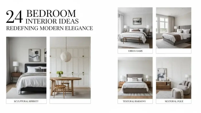 Modern bedroom interior ideas with elegant design and neutral color palette